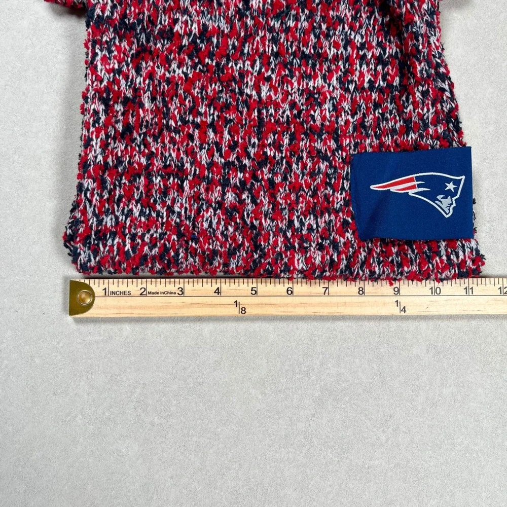 New England Patriots FOCO Infinity Scarf Unisex OS Red Blue NFL Knit Logo Patch